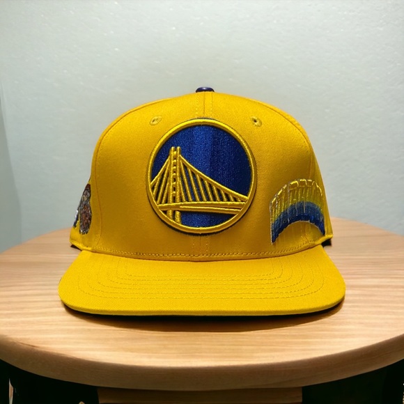 NEW AUTHENTIC Pro Standard NBA Golden State Warriors Hometown Snapback Hat Yello - Picture 2 of 14